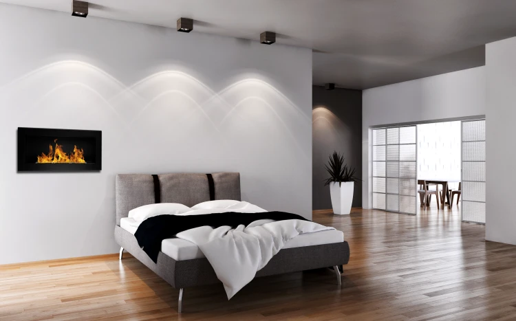 Biokominek 900x400 TÜV czarny mat