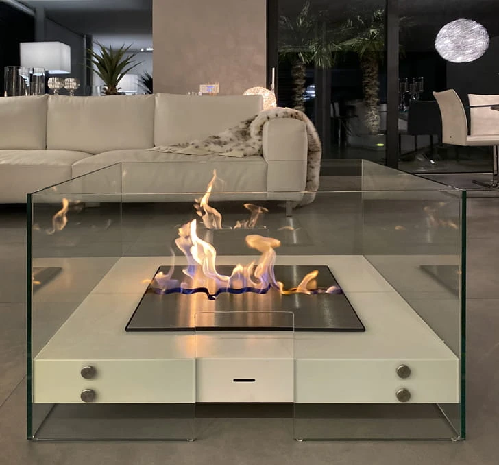 Biokominek wolnostojący PICO DEL TEIDE 800 biały