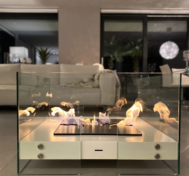 Biokominek wolnostojący PICO DEL TEIDE 800 biały