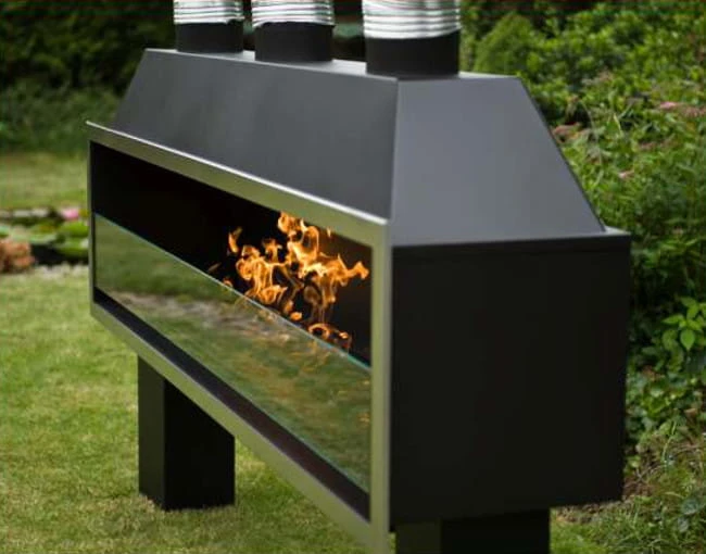 Wkład biokominkowy PELE SPIRO 2000 z ramką ze stali nierdzewnej (za dopłatą)