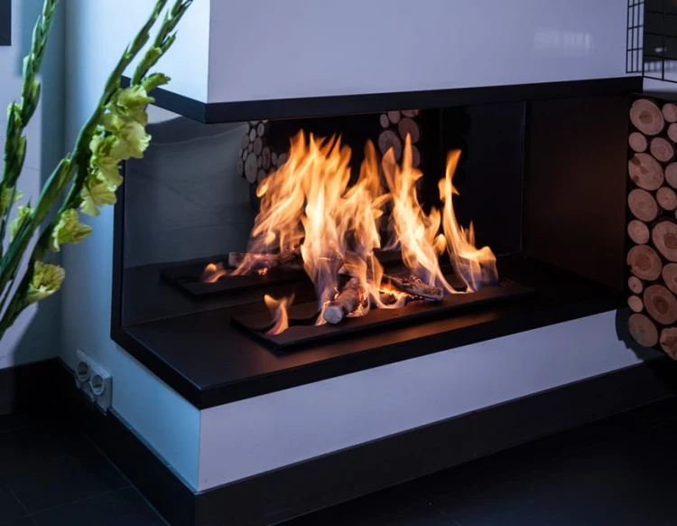 Biokominek narożny NILA MIRROR