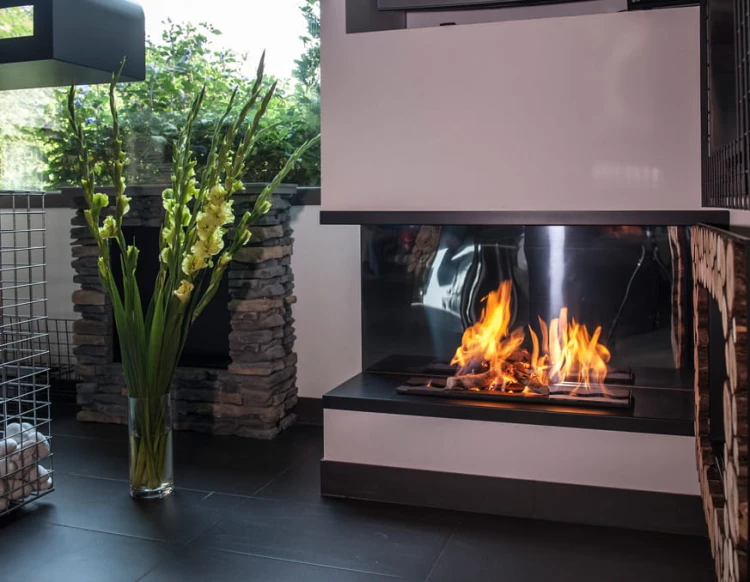 Biokominek narożny NILA MIRROR