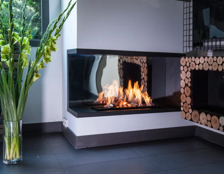 Biokominek narożny NILA MIRROR