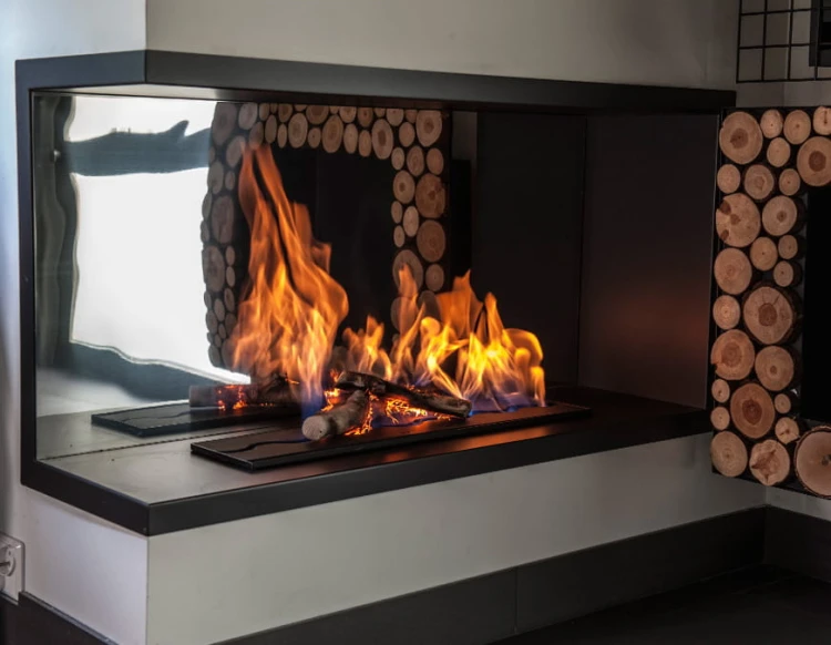 Biokominek narożny NILA MIRROR