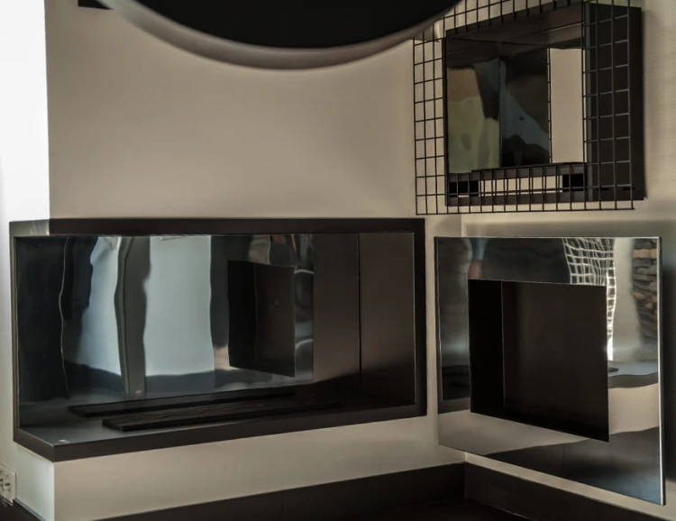 Biokominek narożny NILA MIRROR