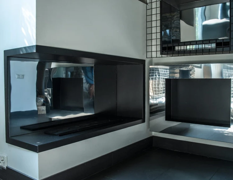 Biokominek narożny NILA MIRROR