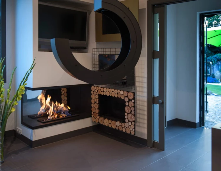 Biokominek narożny NILA MIRROR