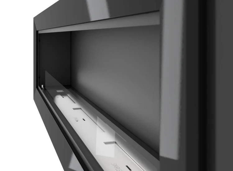 Biokominek do zabudowy FRAME 1800 czarny