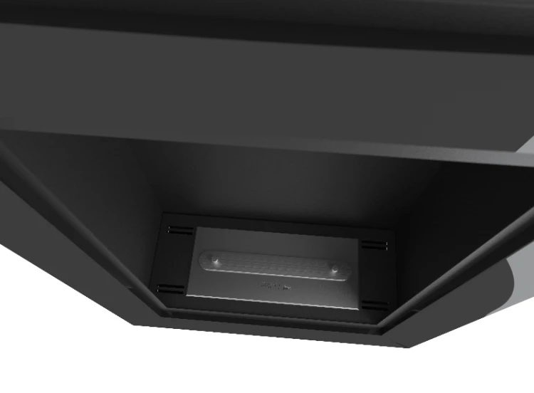 Biokominek do zabudowy FRAME 550 czarny