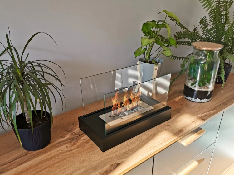 Biokominek stołowy HOME czarny