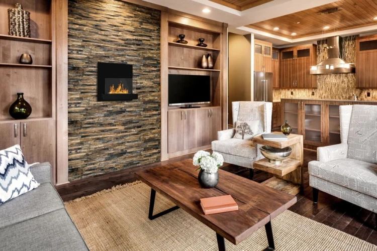 Biokominek wiszący BOARD czarny