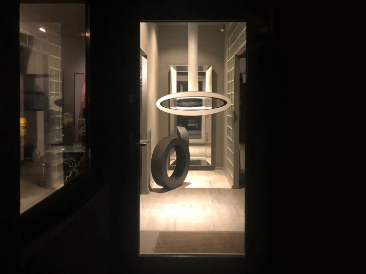 Biokominek sufitowy MERU WHITE TUBE 1115