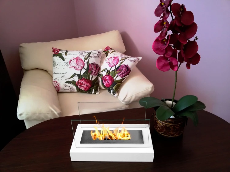 Biokominek HOME biały