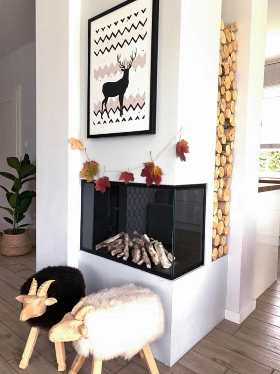 Biokominek narożny EKO GLASS 80 prawy