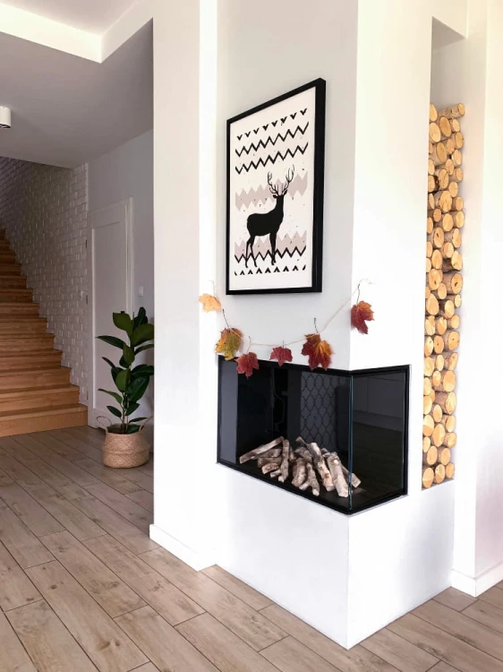 Biokominek narożny EKO GLASS 80 prawy