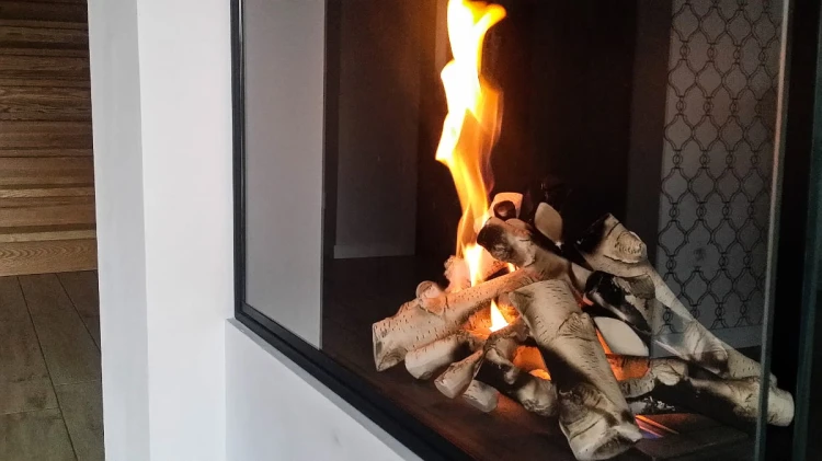 Biokominek narożny EKO GLASS 80 prawy