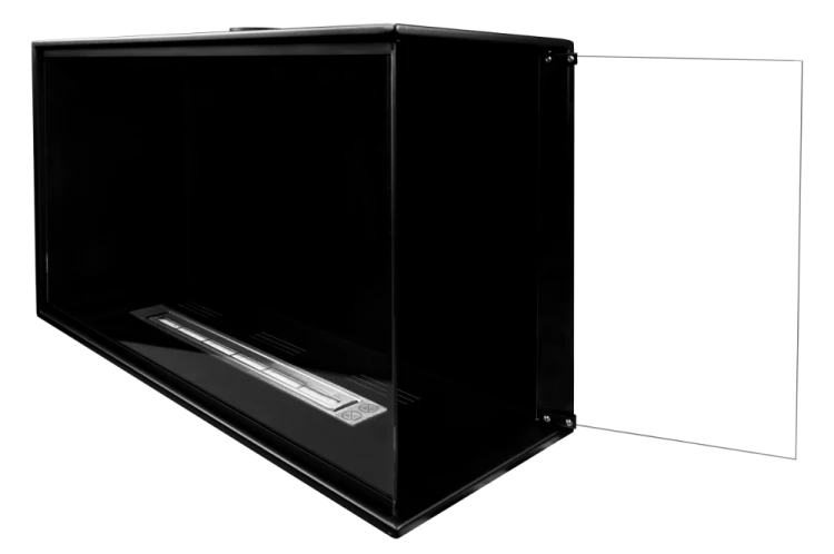 Biokominek narożny EKO GLASS 80 prawy