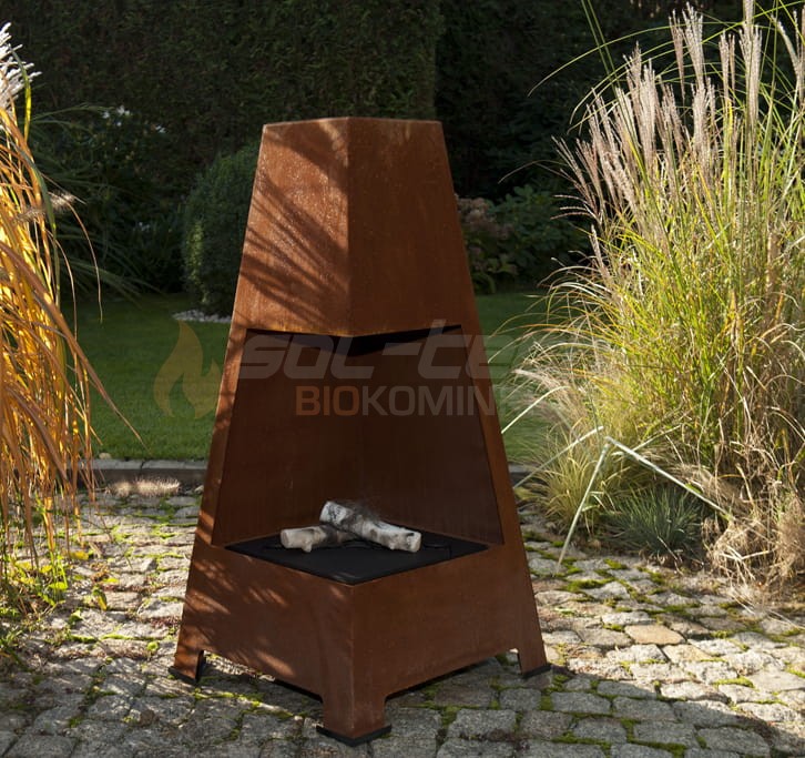 Biokominek wolnostojący VEER Rust