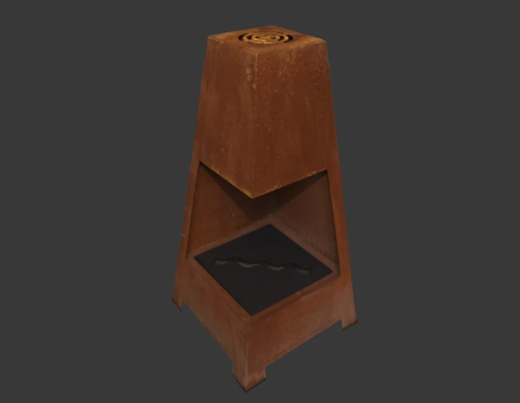 Biokominek wolnostojący VEER Rust