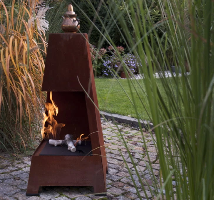 Biokominek wolnostojący VEER Rust