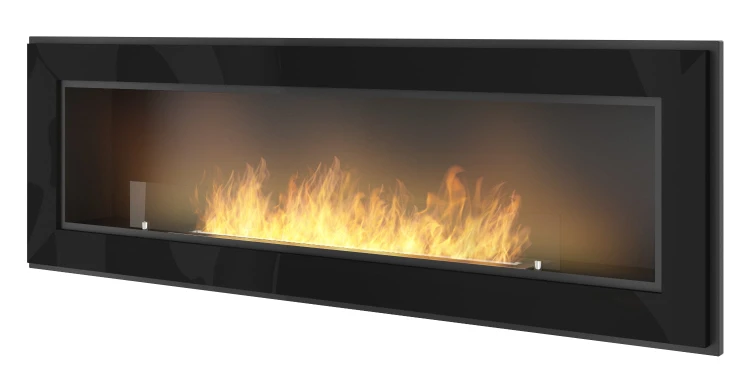Biokominek do zabudowy FRAME 1500 czarny
