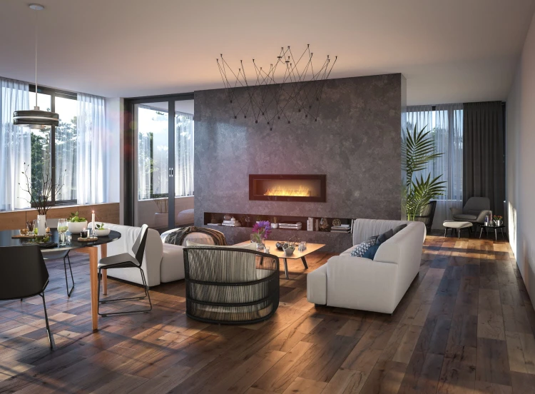 Biokominek do zabudowy FRAME 1500 czarny