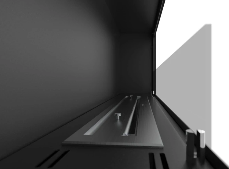 Biokominek do zabudowy FRAME 1500 czarny