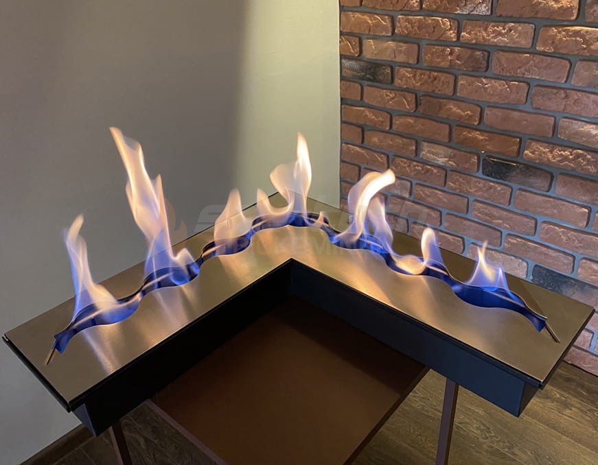 Palnik narożny Fala 500x500/160 czarny 5,6 l