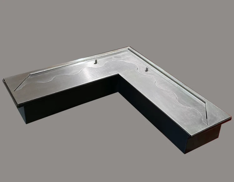 Palnik narożny Fala 500x500/160 czarny 5,6 l