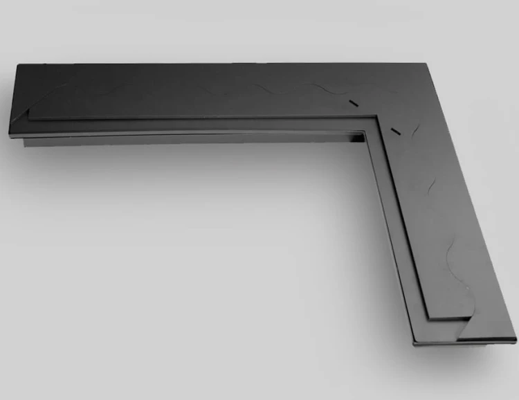 Palnik Fala 650x550/140 narożny czarny 5 l