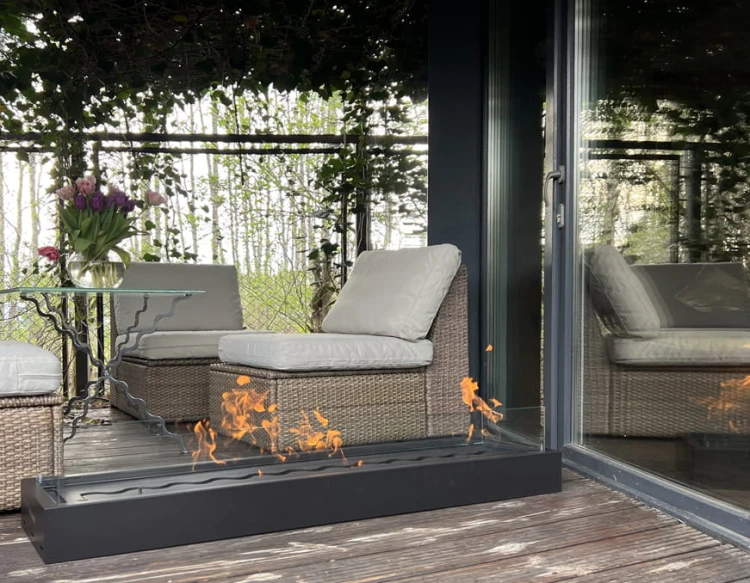 Palenisko Fala z szybami i obudową