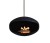 Biokominek wiszący Cocoon Aeris Hanging Black / Inox