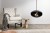 Biokominek wiszący Cocoon Aeris Hanging Black / Inox