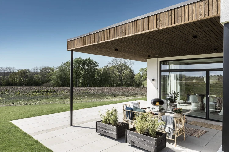 Biokominek wiszący Cocoon Aeris Hanging Black / Inox