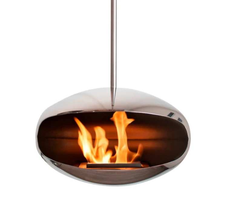 Biokominek wiszący Cocoon Aeris Hanging Full Stainless Steel