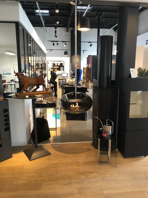 Biokominek wiszący Cocoon Aeris Hanging Full Stainless Steel