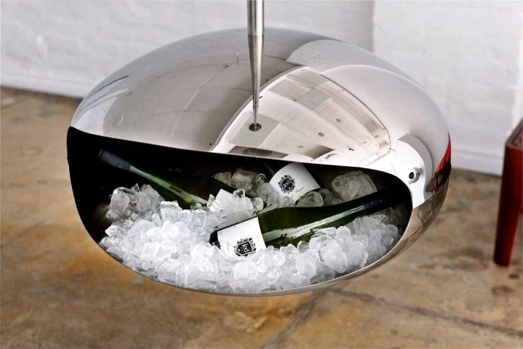 Biokominek wiszący Cocoon Aeris Hanging Full Stainless Steel