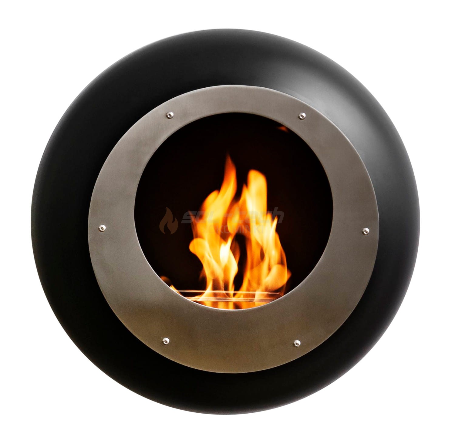 Biokominek wiszący Cocoon Vellum Black