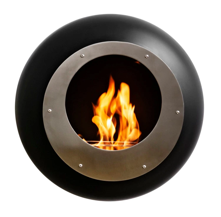 Biokominek wiszący Cocoon Vellum Black