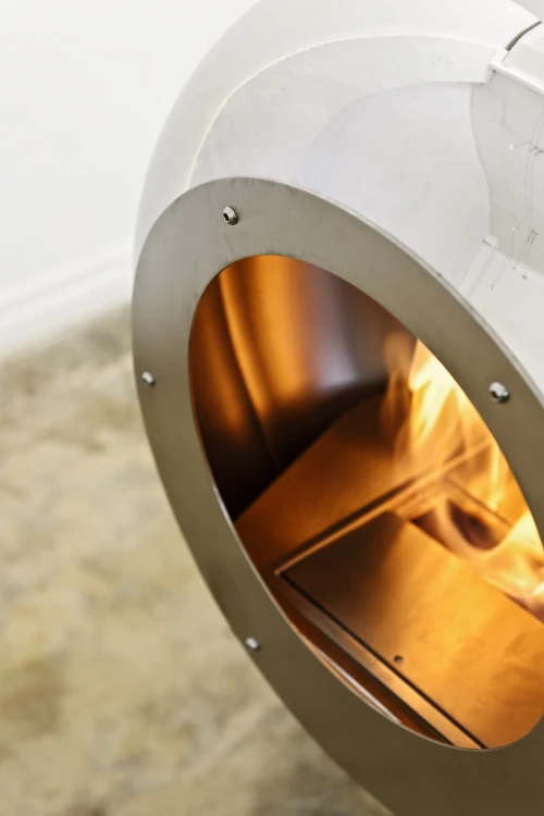 Biokominek wiszący Cocoon Vellum Stainless Steel (i