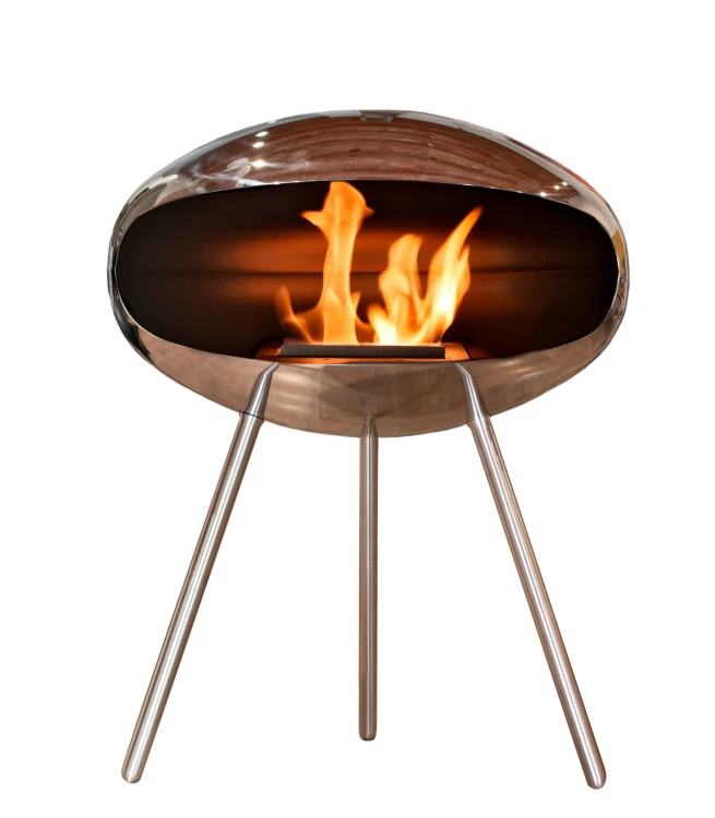 Biokominek wolnostojący Cocoon Terra Stainless Steel