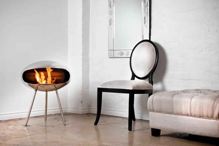 Biokominek wolnostojący Cocoon Terra Stainless Steel