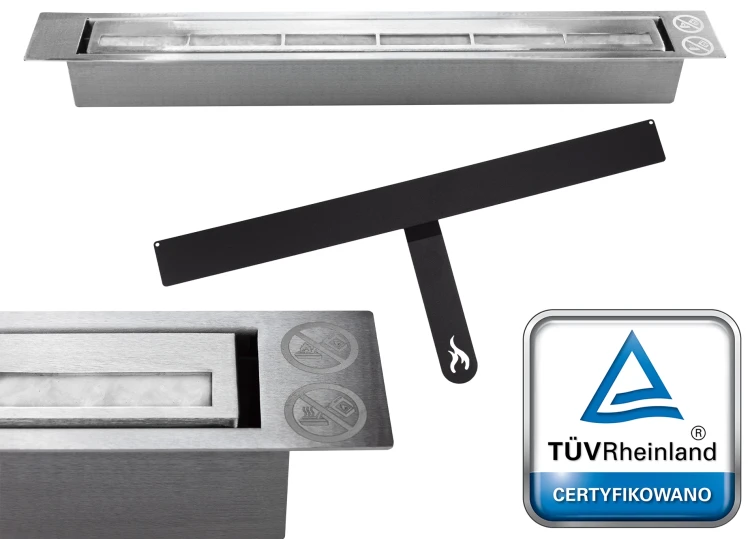 Biokominek 900x400 BOX TÜV biały mat