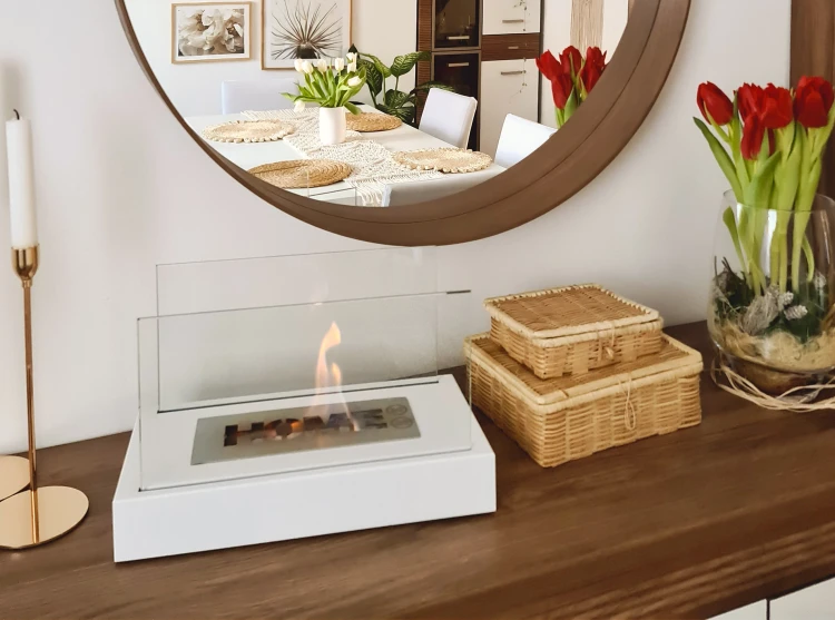 Biokominek HOME biały