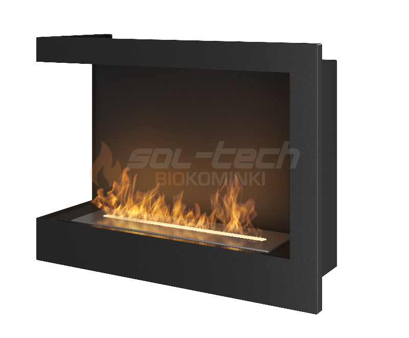 Biokominek narożny CORNER 600 lewy
