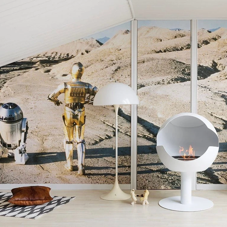 Biokominek wolnostojący VAUNI GLOBE HIGH WHITE