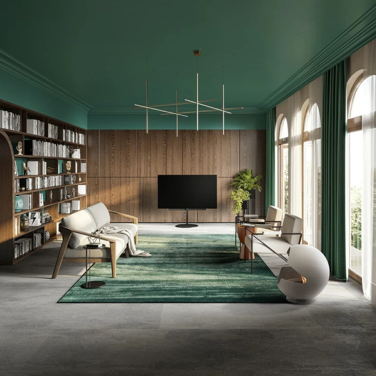 Biokominek wolnostojący VAUNI GLOBE LOW ALMOND