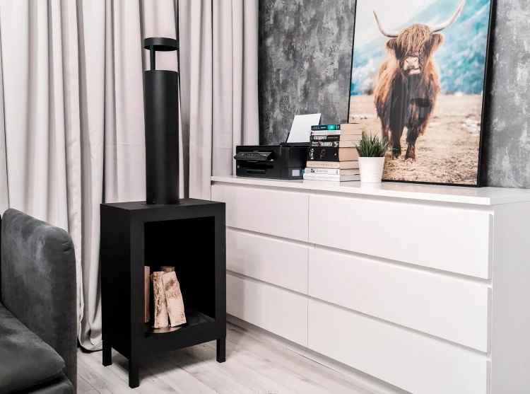 Biokominek wolnostojący KOZEN czarny