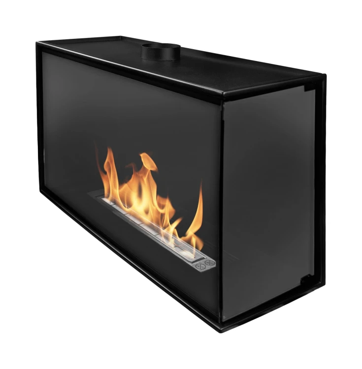 Biokominek narożny EKO GLASS 80 prawy