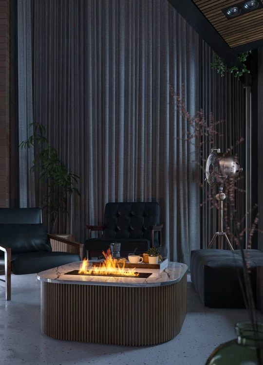 Palnik na biopaliwo SLIM LINE BURNER 500 BLACK